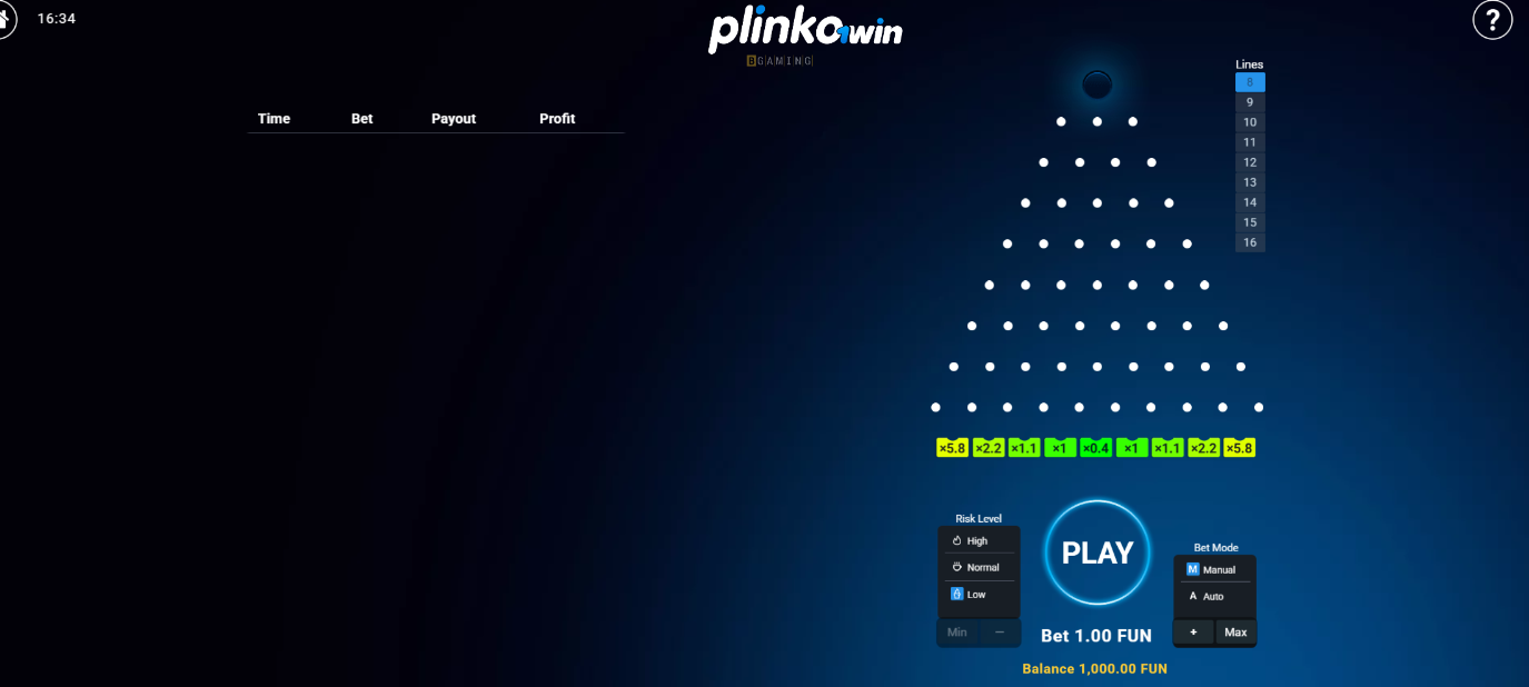 1win plinko